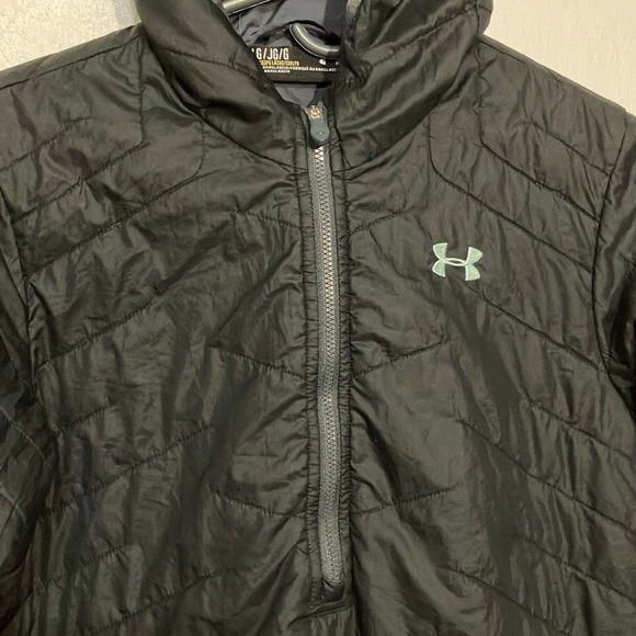 Under Armour pull over zip polyester down filled hoodie youth Large - Picture 3 of 12